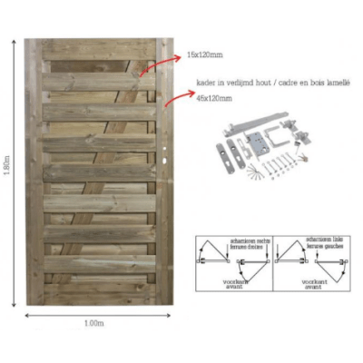 houten tuinpoort