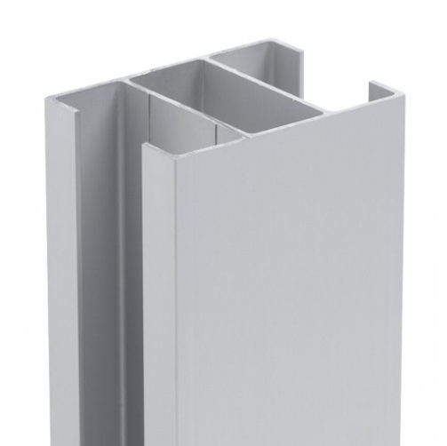 vinger privacy aspect Aluminium paal met gleuf van 30 mm - tuinafsluitingshop