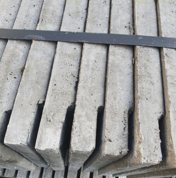 versmalde betonplaat voor aluminium palen